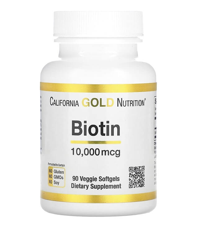 CALIFORNIA GOLD NUTRITION | BIOTIN 10,000 MCG VEGGIE SOFTGELS